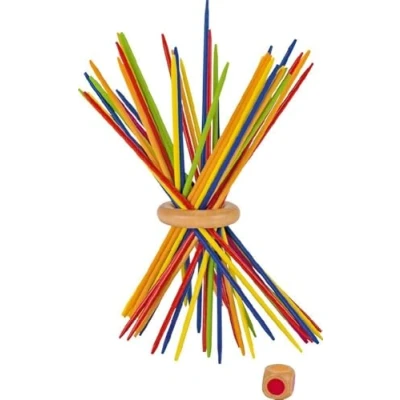 Afbeelding van Mikado Farbenfroh: L= 18 cm, Holz, 43 Teile, per Stuk