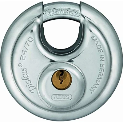 Afbeelding van ABUS Discushangslot 70mm Messing/RVS/beugel gehard staal (Verpakt in blister)