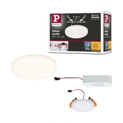 Afbeelding van Paulmann 92387 EB Panel Veluna VariFit LED inbouwlamp 4.50 W Satijn
