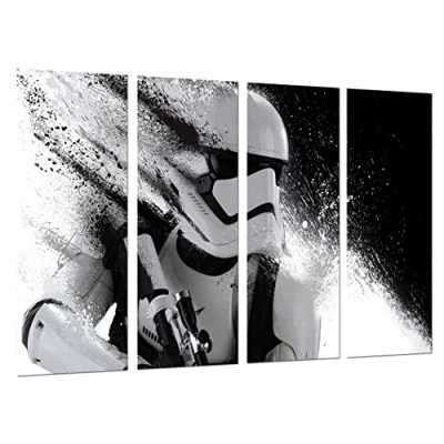 Afbeelding van Star Wars fotolijst, Darth Vader helm, totale grootte: 131 x 62 cm, XXL