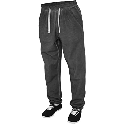 Afbeelding van Urban Classics Ladies Spray DYE Sweatpant Trainingsbroek, Dames, Maat: Small, Dark grey