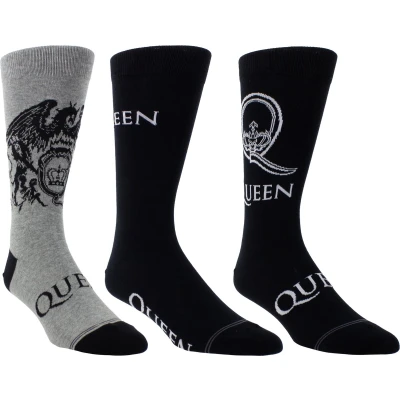 Afbeelding van Queen Assorted Crew Socks 3 Pack (one Size EU 40 46)