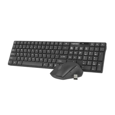 Afbeelding van Toetsenbord en muis Natec Stingray Zwart Qwerty US