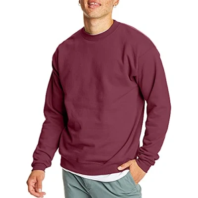 Afbeelding van Hanes Sudadera De Forro Polarecosmart Praxis Moletom EcoSmart trainingspak voor heren, bordeaux., 5XL