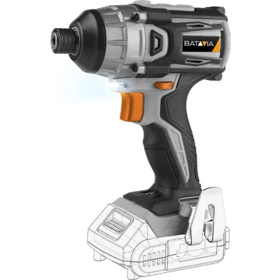Afbeelding van Slagschroevendraaier Brushless 18V Incl. 2.0 Ah Accu / 2.4 Oplader Krachtig en geschikt voor het moeiteloos vast losdraaien van grote schroeven Maxxpack