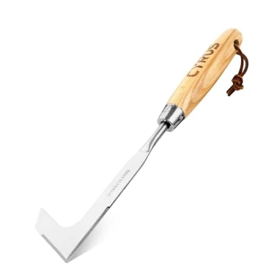 Afbeelding van CYRUS Crack Weeder, onkruidtrekker gereedschap, 13,6 &quot;RVS Grandpas Hand onkruid haak voor gazon, tuin, terras, terras