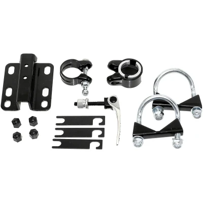 Afbeelding van Trail Gator Tr vervangingsonderdeel adapterset voor kinderfiets met stuurstang, zwart/zilver