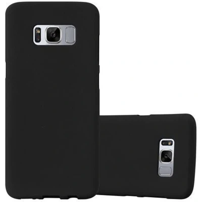 Afbeelding van Cadorabo Hoesje geschikt voor Samsung Galaxy S8 in FROST ZWART Beschermhoes gemaakt van flexibel TPU silicone Case Cover