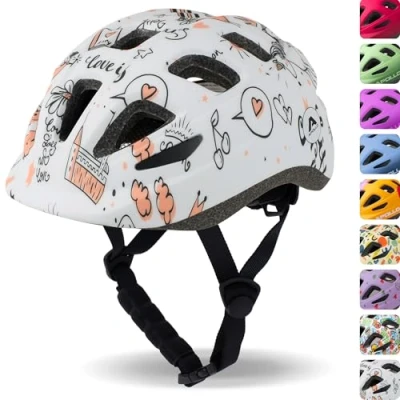 Afbeelding van Apollo kinder fietshelm, helm voor kinderen &amp; tieners, multisport helm, fietshelm meisjes, jongens, kinderhelm vanaf 3 jaar, verstelbare
