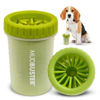 Afbeelding van Dexas MudBuster Draagbare Hondenpootreiniger, Medium, Groen, PW710383