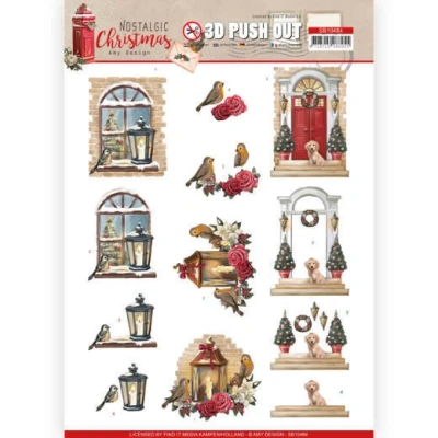 Afbeelding van Warm Christmas Nostalgic 3D Push Out by Amy Design