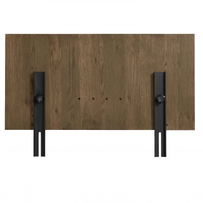 Afbeelding van Nordic Home Jamie tafelblad verlengstuk donkerbruin Hout
