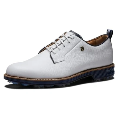 Afbeelding van Footjoy Heren Premiere Series Field Golfschoen, Wit Navy, 8.5 UK Wide