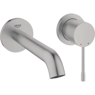 Afbeelding van Grohe Essence wandopb.dl wastafelmengkraan M supersteel
