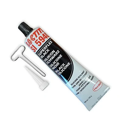 Afbeelding van Zwart siliconen afdichting Ã © Tancha itÃ 100ml Loctite 1127070