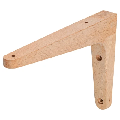 Afbeelding van Houten Plankdrager L Model 15 x 25 cm Beuken Per Stuk