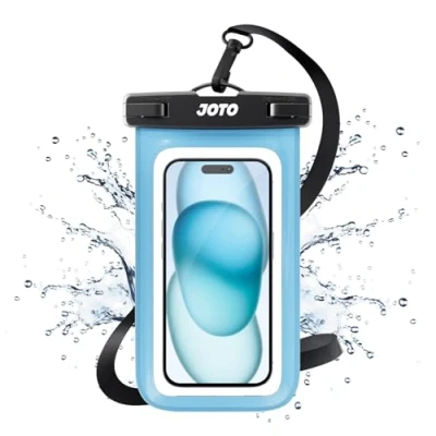 Afbeelding van JOTO Waterdicht telefoonhoesje universeel voor iPhone 14 13 12 Pro Max Xs XR X 8 7 6S Plus SE, Galaxy S22 S22+ S21 FE blauw