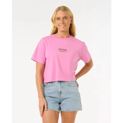 Afbeelding van Rip Curl Sun &amp; Sea Crop Tee Pink