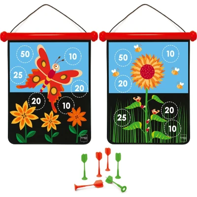 Afbeelding van Scratch Tweezijdig magnetisch dartspel TUIN
