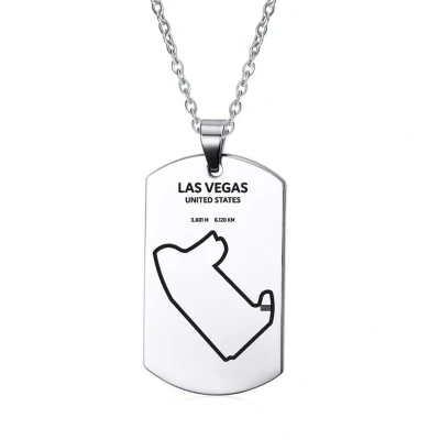 Afbeelding van Ketting RVS Circuit Las Vegas United States