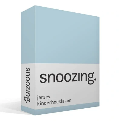Afbeelding van Snoozing jersey kinderhoeslaken Peuter (70x150 cm) Lichtblauw
