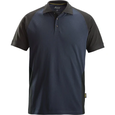 Afbeelding van Snickers 2750 Tweekleurig Polo Shirt Donker Blauw/Zwart L