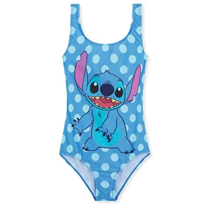 Afbeelding van Disney Stitch Zwemkleding Meisjes Zomervakantie Essentials Minnie Mouse Frozen Ariel Peuters Tieners Kinderen 2 14 Jaar Eendelig Zwempak Strand Zwembad (Blauw Stitch, 11 12 Jaar)