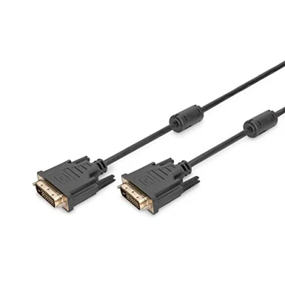 Afbeelding van DIGITUS DVI aansluitkabel, DVI(24+1), 2x ferriet St/St,10,0m, D Dual Link zwart