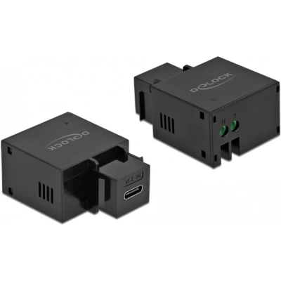 Afbeelding van Delock Keystone module met USB Type C™ laadcontactdoos 2,1 A zwart