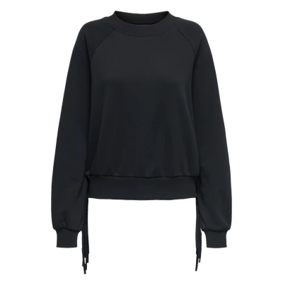 Afbeelding van Only Onljett L S O Neck Emb. Box Swt 15355912 Zwart Dames The Stone