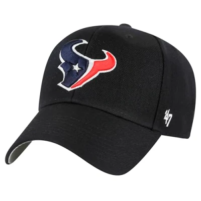 Afbeelding van &#039;47 NFL Houston Texans MVP Unisex honkbalpet, verstelbare klittenbandsluiting, eenheidsmaat, teamlogo, kleur zwart, One size