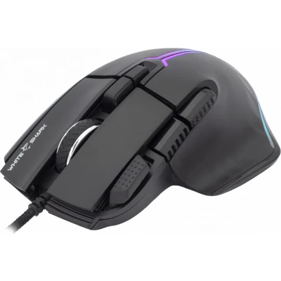 Afbeelding van White Shark MARROK Black muis Rechtshandig USB Type A Optisch 12000 DPI