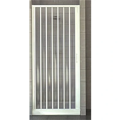 Afbeelding van ROLLPLAST PINTO Douchedeur 90 cm PVC mod blanco met zijopening pastelwit