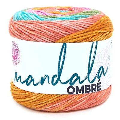 Afbeelding van Lion Brand Yarn Bedrijf Mandala Ombre Garen, Rustig, Een streng