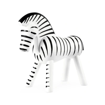 Afbeelding van Kay Bojesen Zebra ornament 14 cm Wit