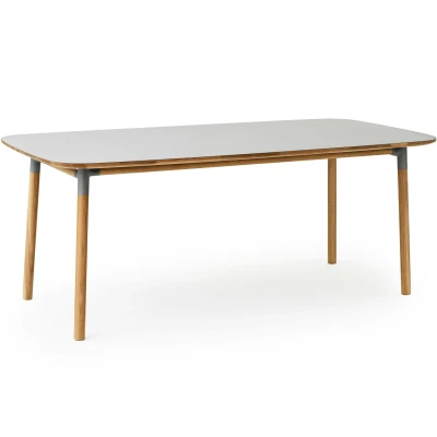 Afbeelding van Normann Copenhagen Form Table Tafel Grijs 200x95