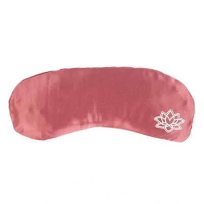 Afbeelding van Bodhi Zacht oogkussen met lavendel lijnzaadvulling, oogmasker voor yoga, ontspanning en meditatie, overtrek van mako satijn of zijde, wellness thuis (mako satijn, donkerroze)