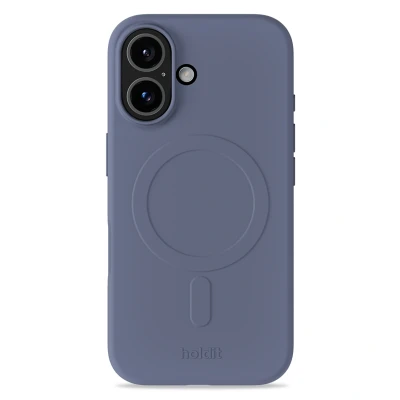 Afbeelding van Apple iPhone 16 MagSafe Hoesje Gerecycled kunststof Holdit Backcover Blauw Telefoonhoesje
