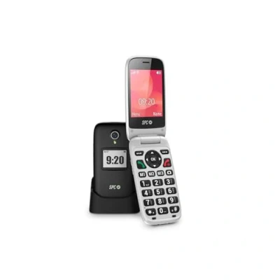 Afbeelding van SPC Polaris 4G mobiele telefoon voor senioren met grote toetsen en noodoproepknop, compatibel app externe toegang Care (iOS Android), GPS tracking veiligheidswaarschuwingen, zwart