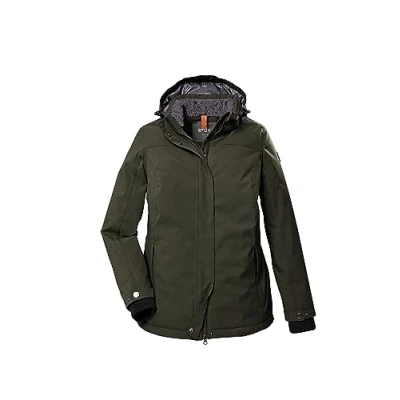 Afbeelding van STOY functionele dames winterjas 39795 donker groen maat 52