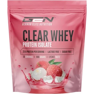 Afbeelding van Clear Whey Isolaat Eiwitshake proteïne Ranja Lychee smaak 30 Servings 900 g 24g per serving Verfrissend shake