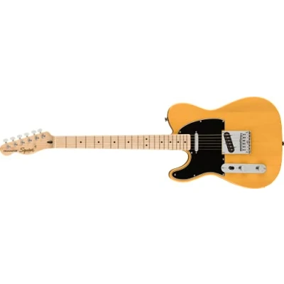Afbeelding van Squier Affinity Series Telecaster Lefthand MN Butterscotch Blonde Elektrische gitaar voor linkshandigen