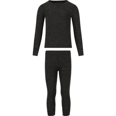 Afbeelding van Zigzag FUNKTIONSWÄSCHESET Pyjama voor kinderen, Maat: 104, Dark grey melange