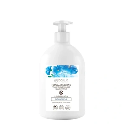 Afbeelding van Barwa, Handzeep, Hue Hypoallergene Traditionele Poolse Grijze Vloeibare Zeep Met Z Extract (Vloeibare zeep, 500 ml)