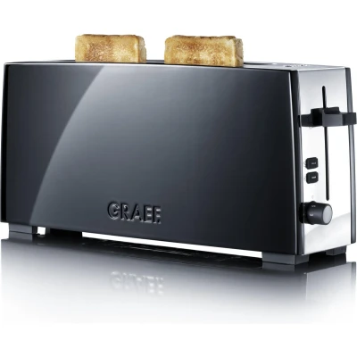 Afbeelding van Graef TO 92 Toaster voor 2 kleine of 1 grote snede zwart