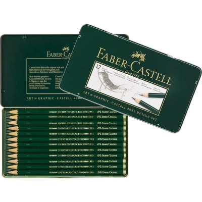 Afbeelding van potlood Faber Castell 9000 Designset doos met 5 stuks