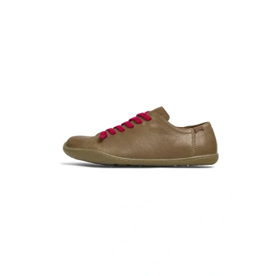 Afbeelding van Camper Sportieve veterschoenen, Dames, Maat: 42, Mittelbraun Leer en textiel