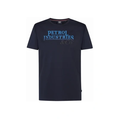 Afbeelding van Petrol Industries Tshirt print, Heren, Maat: Large, Royal navy