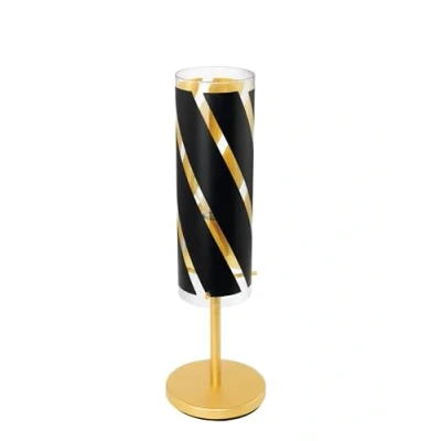Afbeelding van EGLO PINTO NERO 1 tafellamp Zwart, Goud E27