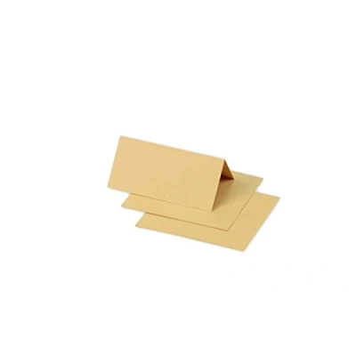 Afbeelding van Clairefontaine 75038C, verpakking met 25 plaatskaarten, formaat 8,5 x 8 cm, 210 g/m², kleur: karamel, uitnodiging voor evenementen en correspondentie, Pollen serie, glad premium papier